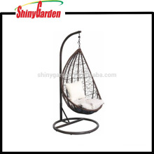 Nouveau style extérieur en rotin synthétique suspendus Swing Egg Chair